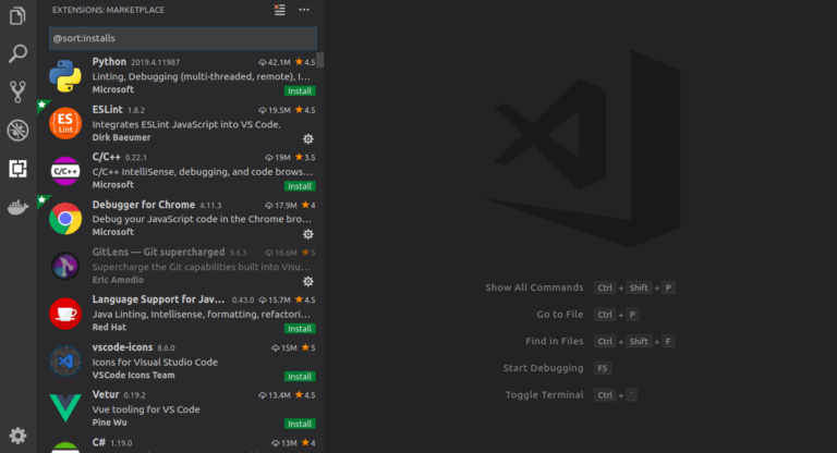 visual studio code extensions for react